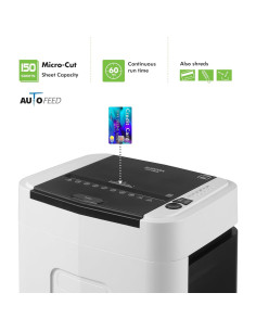 Trituradora de Papel Aurora AU155MB Micro-Corte 150 Hojas 2