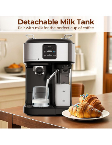 Máquina de Espresso Havato CM8011 20 Bar con Espumador 1.7L