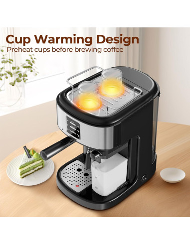 Máquina de Espresso Havato CM8011 20 Bar con Espumador 1.7L