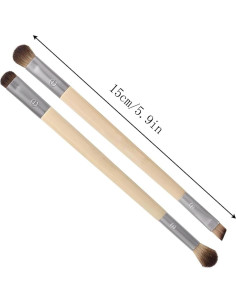 Juego de Brochas de Maquillaje para Ojos YAMHOHO - Set 2 Piezas Ecológicas 2