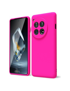 Funda de Teléfono Oakxco para Oneplus 12 Silicona Rosa Fucsia