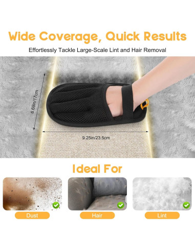 Guantes Removedor de Pelo de Mascotas Magic Brush VerdeVilla