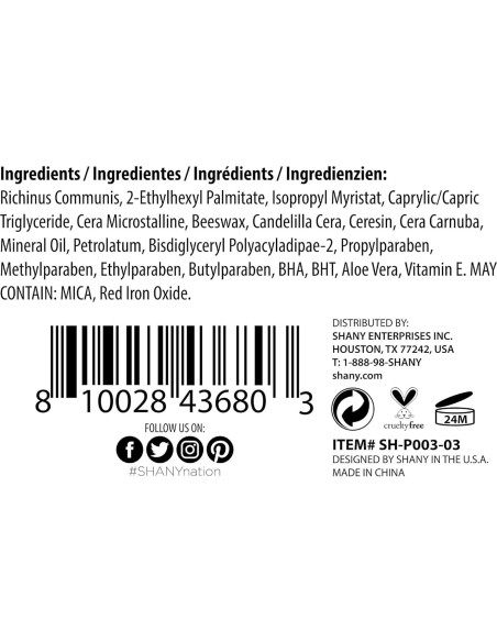 Lápiz de Sombra de Ojos Chunky SHANY - 10.2 cm - Aluminio