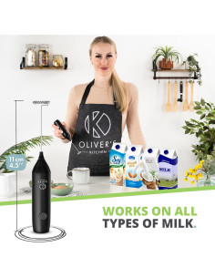 Frother de Leche Oliver's Kitchen Recargable USB-C 12W 2
