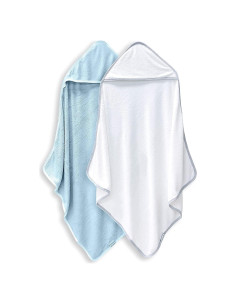 Toallas de Baño con Capucha para Bebés BAMBOO QUEEN - 2 Piezas 95x95 cm