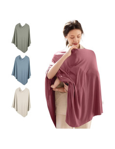 Cubierta de Lactancia Bubblepanda Rosa Polvoriento 360 Privacidad