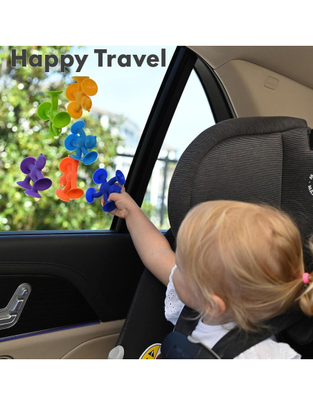 Juguetes de baño de silicona con succión 6 PCS para bebés