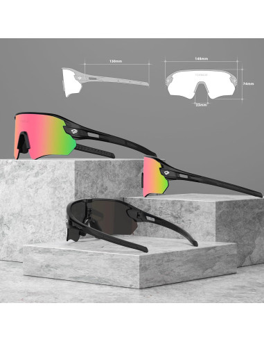 Gafas de sol deportivas Z87 UV protección alta definición