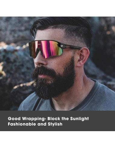 Gafas de sol deportivas Z87 UV protección alta definición