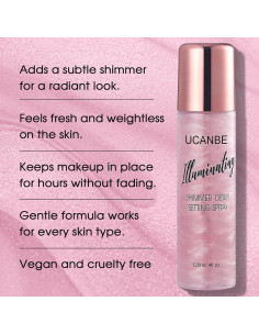 Spray Fijador Brillante UCANBE 118 ml - Acabado Radiante 2