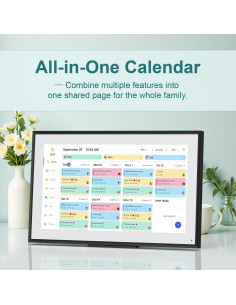 Calendario Digital de Pared Canupdog 15.6" HD Táctil 2025-2026 2