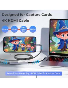 Cable USB-C a HDMI 4K 2m Guermok - Compatible con Laptops 2