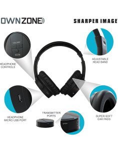 Auriculares Inalámbricos para TV Own Zone Sharper Image, 10h Batería 2