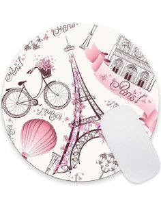 Alfombrilla de Ratón Nphuriy Rosa París Floral 20cm Antideslizante 2