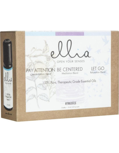 Juego de Aceites Esenciales Ellia 3x10ml - Calma y Concentración
