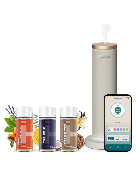 Difusor Inalámbrico Homedics SereneScent Recargable 60ml