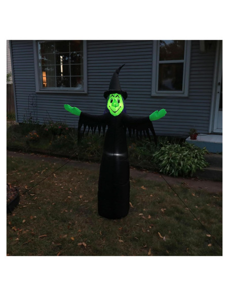Decoración Inflable Halloween Sunnydaze 5' Bruja Malvada LED