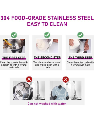 Molino de Granos OKF 150g Acero Inoxidable 304 1500W