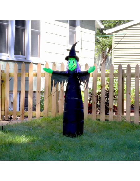 Decoración Inflable Halloween Sunnydaze 5' Bruja Malvada LED