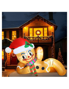 Inflable Navidad Hombre de Jengibre 1.68m OurWarm con LED