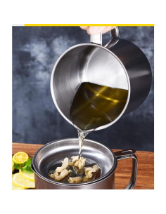 Contenedor de Grasa HCXCQLSUY 1L con Colador y Tapa 2