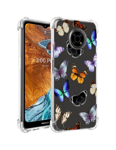 Funda protectora TPU para Nokia G300 5G - Mariposa Colorida