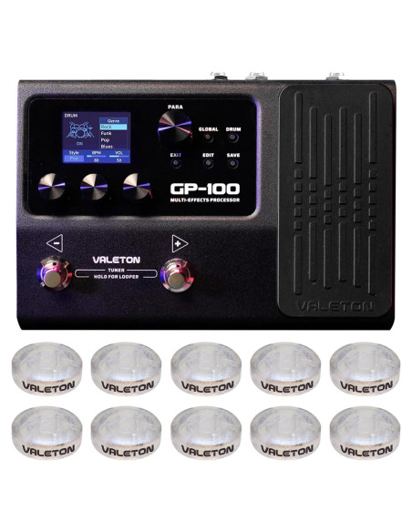Procesador Multi-Efectos Valeton GP-100 con Pedal de Expresión