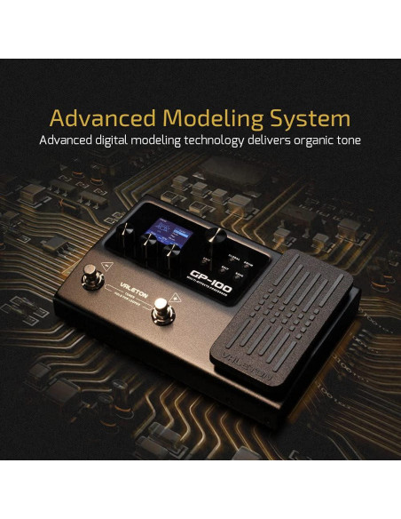 Procesador Multi-Efectos Valeton GP-100 con Pedal de Expresión