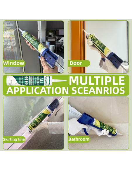 Sellador de Silicona Universal Pesdenz Gris 284 g - 100% Impermeable