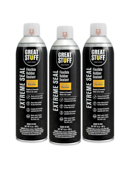 Sellador de Goma Flexible Gran Sello 3-Pack Transparente 397g