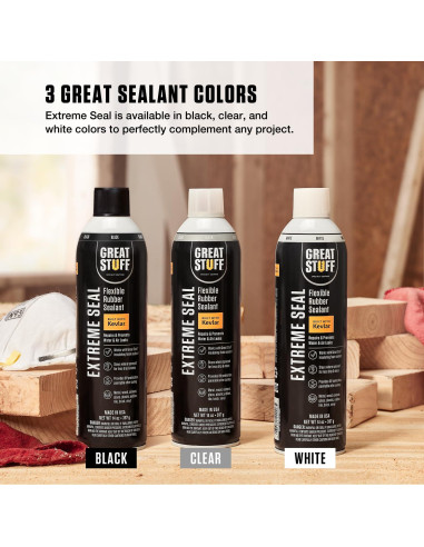 Sellador de Goma Flexible Gran Sello 3-Pack Transparente 397g