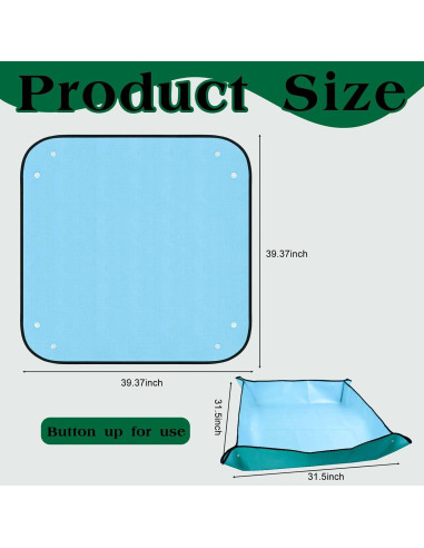 Alfombrilla para tienda de ducha Wenfan 100x100 cm antideslizante