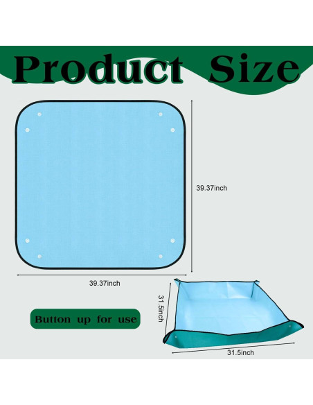 Alfombrilla para tienda de ducha Wenfan 100x100 cm antideslizante