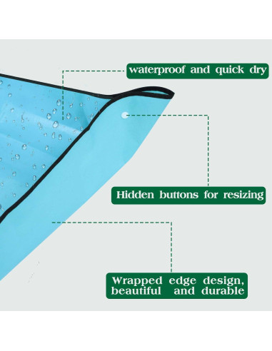 Alfombrilla para tienda de ducha Wenfan 100x100 cm antideslizante