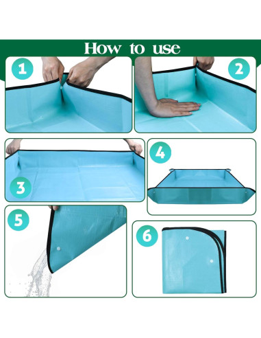 Alfombrilla para tienda de ducha Wenfan 100x100 cm antideslizante