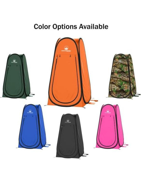 Carpa de Ducha Portátil Wakeman Naranja 1.01x1.01m