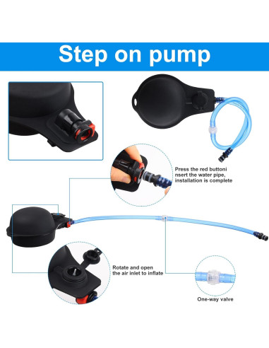 Bolsa de Ducha Camping Zyxformis 20L con Bomba de Pie