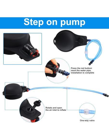 Bolsa de Ducha Camping Zyxformis 20L con Bomba de Pie