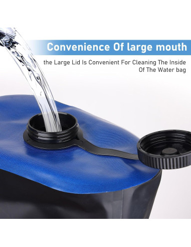 Bolsa de Ducha Camping Zyxformis 20L con Bomba de Pie