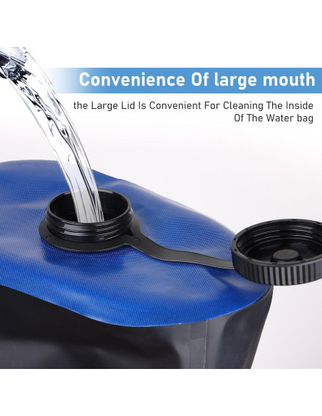 Bolsa de Ducha Camping Zyxformis 20L con Bomba de Pie