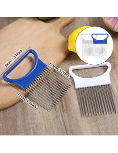 Cortador de Cebolla Quilax 2 Piezas Acero Inoxidable 10.9x7.9cm 2