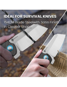 Cuchillo de bolsillo Kizer Sheepdog XL 154CM G10 gris EDC 2