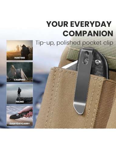 Cuchillo de bolsillo Kizer Sheepdog XL 154CM G10 gris EDC