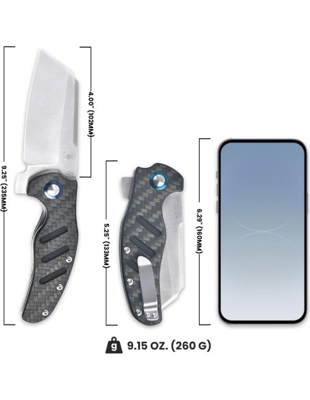 Cuchillo de bolsillo Kizer Sheepdog XL 154CM G10 gris EDC Cuchillo de bolsillo Kizer Sheepdog XL 154CM G10 gris EDC