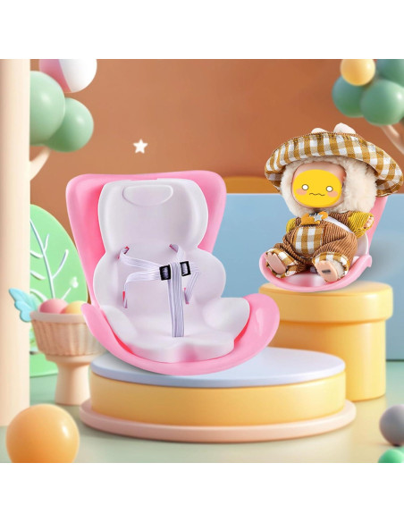 Asiento de Coche para Muñecas Lububu - 10-17cm, Decoración y Aroma