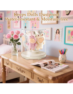 Estuche de Exhibición Giratorio Arefen para Llaveros de Peluche 24.9 cm 2