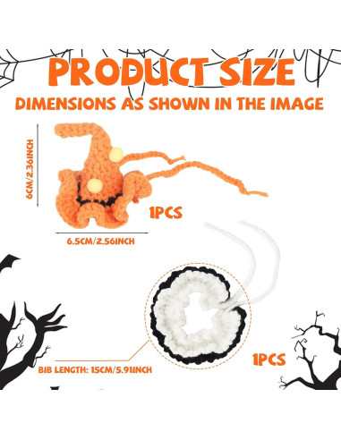 Disfraz de Halloween para muñeca 17cm Goktvai con sombrero