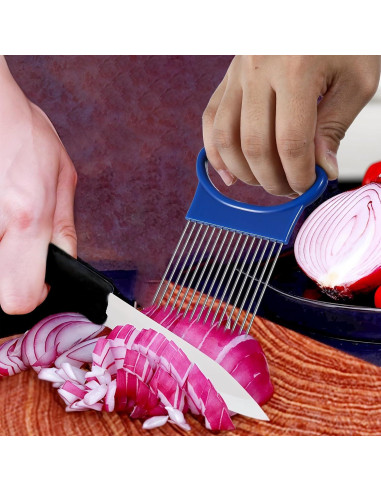 Cortador de Cebolla Quilax 2 Piezas Acero Inoxidable 10.9x7.9cm