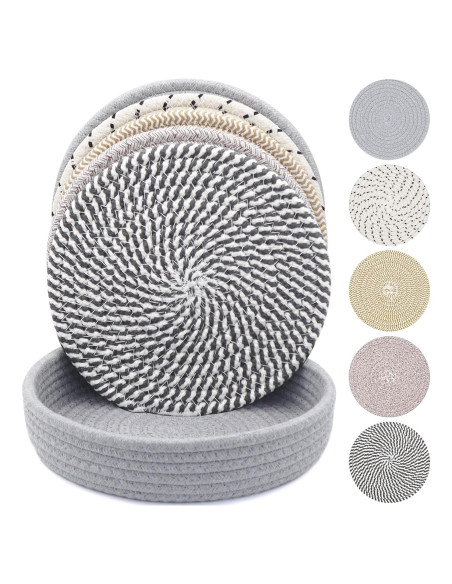 Trivetes de Cocina KITLAB 25.4 cm Resistentes al Calor 5 Pcs