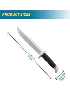 Cuchillo de Goma Falso Halloween ININ 31.6 cm Seguro para Cosplay 2